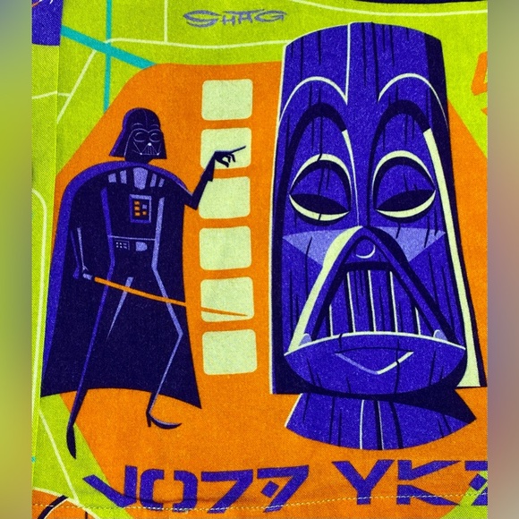Disney Star Wars SHAG Geeki Tiki Button Up Aloha Shirt Size S Special Edition - Picture 15 of 15